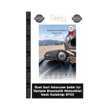 Özel Seri İntercom Şehir İçi İletişim Bluetooth Motosiklet Kask Kulaklığı Bt35