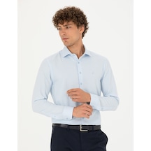Pierre Cardin Erkek Açık Mavi Gömlek Desenli 50275517-vr003 Açık Mavi
