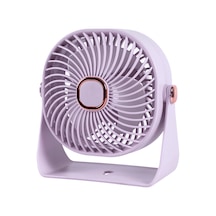 Feny Fn-f55 Mor 3 Kademeli Hız 4" Kanat Masaüstü Dahili 800mah Bataryalı Type-c Şarj Girişli Vantilatör 1923