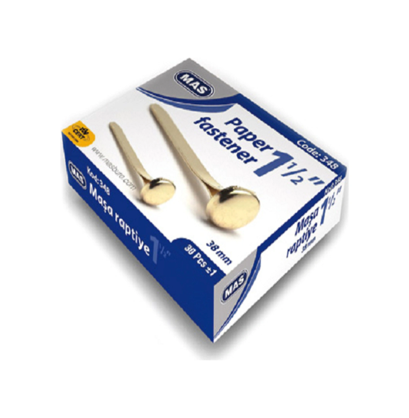 348 Maşa Raptiye No:9 38 Mm 36 Paket