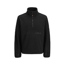 Jack & Jones Jjalpes Half Zıp Fleece Jacket Aw25 Siyah