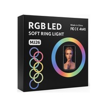 Mj26 10 İnç Rgb Ring Light Tripodlu Led Çekim Işığı, Tiktok Youtube Yayın Lambası, Selfie & Makyaj Işığ