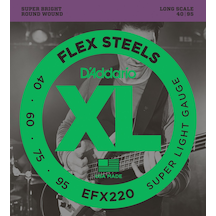 Daddario EFX220 Bas Teli 0.40-0.95 Flexsteels (Slap)