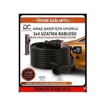 Öznur Kablolu Ev Tipi Araç Şarjı Uyumlu 2 Metre 3x4 Mm Ttr Tam Bakır Bemis Kauçuk Fişli Uzatma Seyyar Tüm Araçlar İçin Uyumlu - 877808299