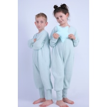 For My Baby 1 Tog Çocuk Uyku Tulumu Unisex Uzun Kollu Uyku Tulumu Turkuaz