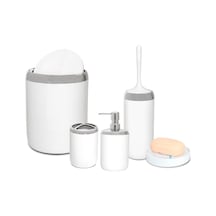 Ayrex Primanova Lima Xl Krom Dekorlu Banyo Seti/beyaz Genel