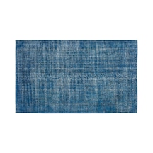 El Dokuması Vintage Yün-pamuk Turkuaz Halı 10681 152 X 257 Cm