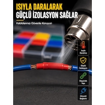 560 Makaron Seti Elektrik Ve Elektronik Kablo İzolasyon Tamir Seti Çok Renkli