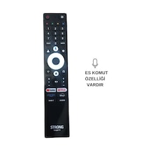 Ses Komutlu Strong - Profilo Uyumlu Google Tv Netflıx - Youtube - Prıme Vıdeo - Dısney+ Tuşlu Ses Komutlu Lcd-led Tv Kumanda