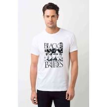 Black Veil Brides Group Metal Baskılı Beyaz Erkek Tshirt