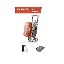 Guruss Travel-x Taşınabilir Mangal Tam Set Oksit Kırmızı Model:grs19