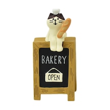 Fırın Tabelasındaki Kedi Mini Figür