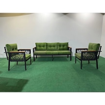 3+1+1 Melisa Balkon-bahçe-kafe Çay Seti Koltuk Oturma Takımı-oturma Grubu,ofis Koltuğu Yeşil
