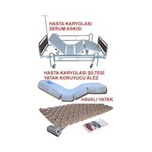 Medikaltec 2 Motorlu Hasta Karyolası + Hasta Yatağı + Baklava Dilimli Havalı Yatak Karyola