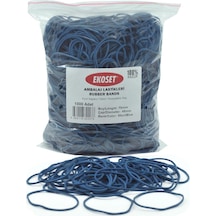 Ekoset Mavi Paket Ambalaj Para Lastiği 1000 Adet 70Mm
