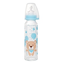 Nip 250 Ml Cam Biberon Erkek 0-6 Ay - Mavi Standart