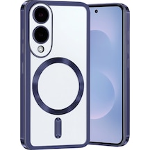 Samsung Uyumlu Galaxy S25 Edge Kross Magneticsafe Kapak Lacivert\