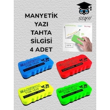 Tahta Silgisi Manyetik Mıknatıslı 4 Adet