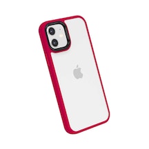 Zore İphone 12 Uyumlu Ogaa Cann Kılıf-kırmızı