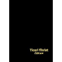 Ticari Fihrist 20X28 4'Lü Cilt Bezli Özkan Siyah