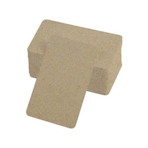 Boş Kelime Kartları 5x8 Cm - 50 Adet Oval Kenarlı / Tabu &amp Not Kartları - Kraft Diğer