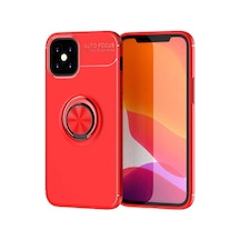 İphone 12 Mini Kılıf Range Yüzüklü Silikon - Kırmızı