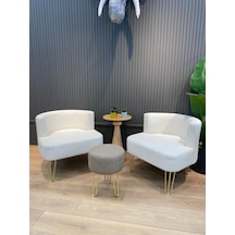 Elegance Çay Seti Berjer Ve Puf Takımı