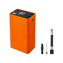 Moveevo Toplar İçin Elektrikli Hava Pompası - 0-18psi Basınç, 2000mah Pil, 4.2v, Portatif Turuncu/siyah