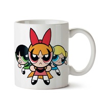 Powerpuff Girls Cartoon Network İki Tarafı Baskılı Kupa Bardak Çok Renkli