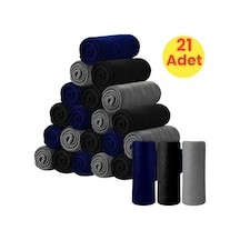 Tezzgelsin Cafe Restaurant Polar Şal 21 Adet 70 x 180 CM Siyah Lacivert Gri