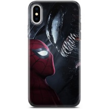 iPhone Uyumlu X - Xs Kılıf Supers 09 Spider-man Vs Venom Uv Kılıf Siyah