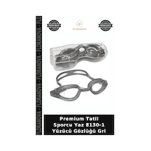 Premium Tatil Sporcu Yaz 8130-1 Yüzücü Gözlüğü Gri