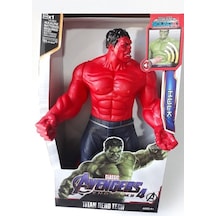 Kırmızı Hulk Figür Avengers Kırmızı Hulk Sesli Işıklı 30 Cm Hulk