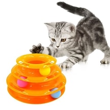 3 Katlı Kedi Oyuncağı Turntable Cat Toy 4 Renk