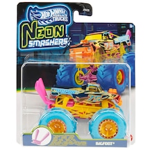 1:64 Hot Wheels Monster Trucks Neon Smashers Die Cast Araba Jmv39 - Jmv62 Bigfoot