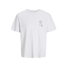Jack & Jones Jjbrown Erkek T-shirt 12271365 White