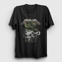 Presmono Unisex Seek And Destroy Metallica T-shirt Siyah