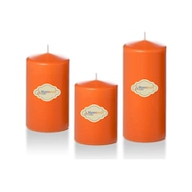 3 Lü Small Set Mum Turuncu Çap :5 cm