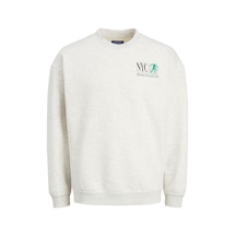 Jack & Jones Erkek Sweatshirt Jorbrınk Cıty Sweat Crew Neck 12216048 001