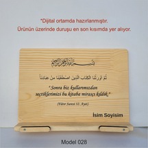 Münzevi Masaüstü Ahşap Rahle/tablet/kitap Tutucu-model028