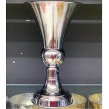 Krk.04 Gümüş Dekoratif Vazo 42,5 Cm Boy 24,5 Cm Çap Modern Şık Salon Vazo Altın