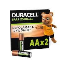 Şarj Edilebilir Aa Kalem Pil 2 Li Paket , 2500 Mah Nimh