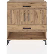 Arges Şifonyer 2 Raflı 2 Çekmeceli 2 Kapaklı 88x30x96 Çam-çam Çam