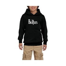 Zepplin Giyim The Beatles Logo Siyah Çocuk Kapşonlu Sweatshirt Siyah