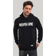 Kapüşonlu Siyah Slim Fit Hoodie 23fwm64047-sıyah Siyah