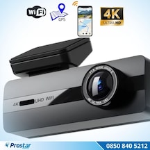4k Wıfı Gps 24 Saat Park Modu Özellikli Ekransız Dashcam Kamera