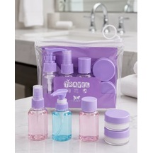 Northcity Şeffaf Seyahat Dolum Şişesi Seti 5 Parça Kozmetik Organizer