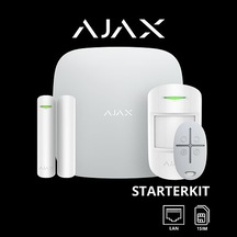 Ajax Kablosuz Alarm Seti / Beyaz Starterkit-Hubkit