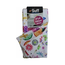 Suff Çiçek Sepeti Mikrofiber Temizlik Bezi 4'lü 32 x 32 CM