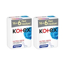 Kotex Ultra Dev Gece Hijyenik Ped 22'li 2 Adet